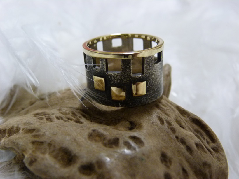 Ring zilver goud