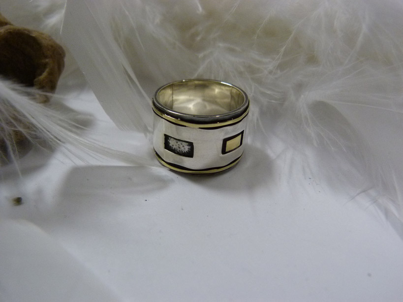 Ring zilver goud - Afbeelding 2